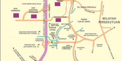 Damansaraクアラルンプール地図