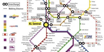 Klセント駅の地図