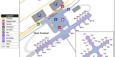 クアラルンプール国際空港ターミナルビルの地図