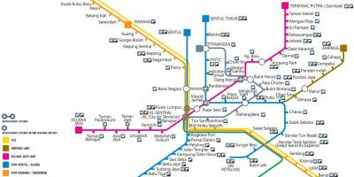 公共交通機関地図マレーシア