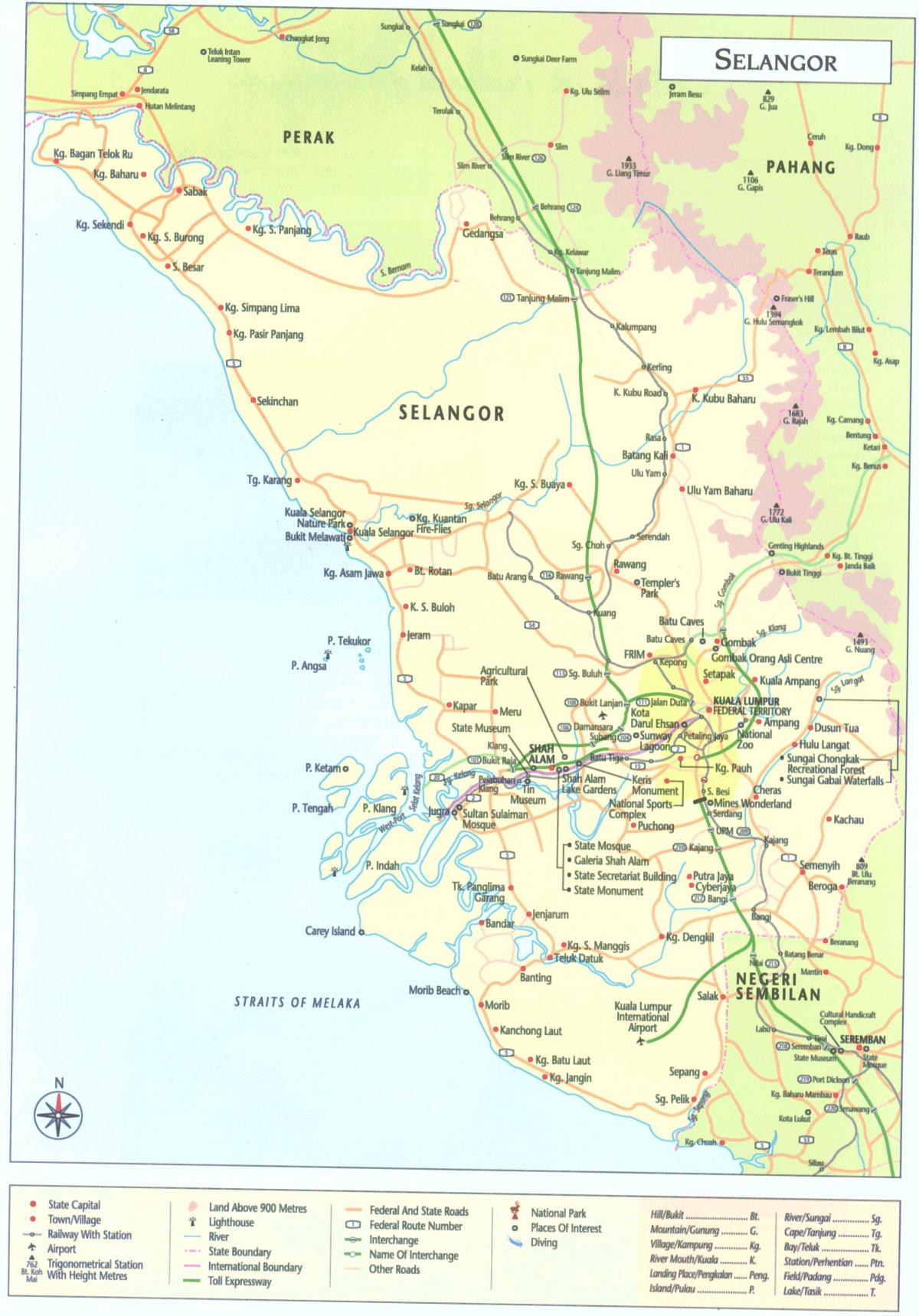 クアラルンプールselangor地図