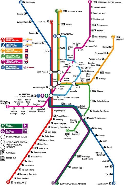 klia ekspres地図
