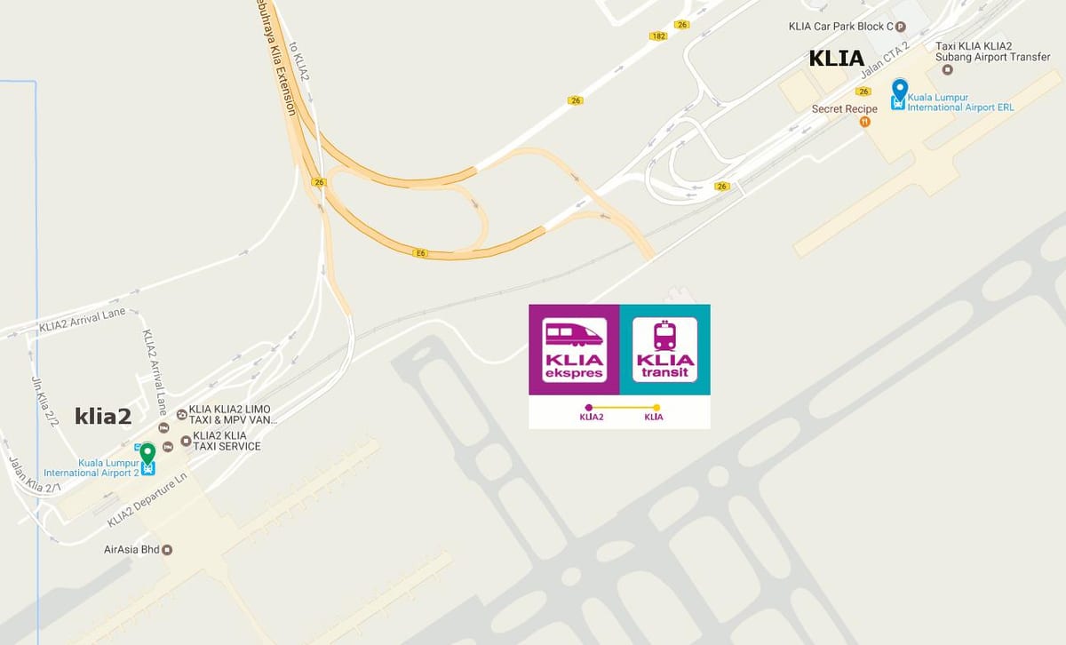 klia特急地図