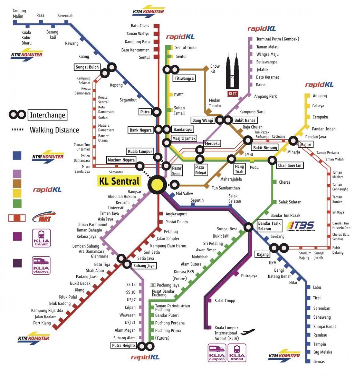 klセント駅の地図