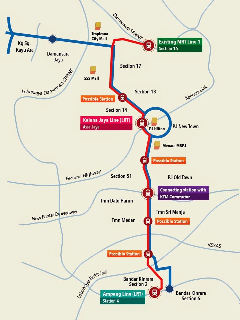 ケラナジャヤlrtの駅地図