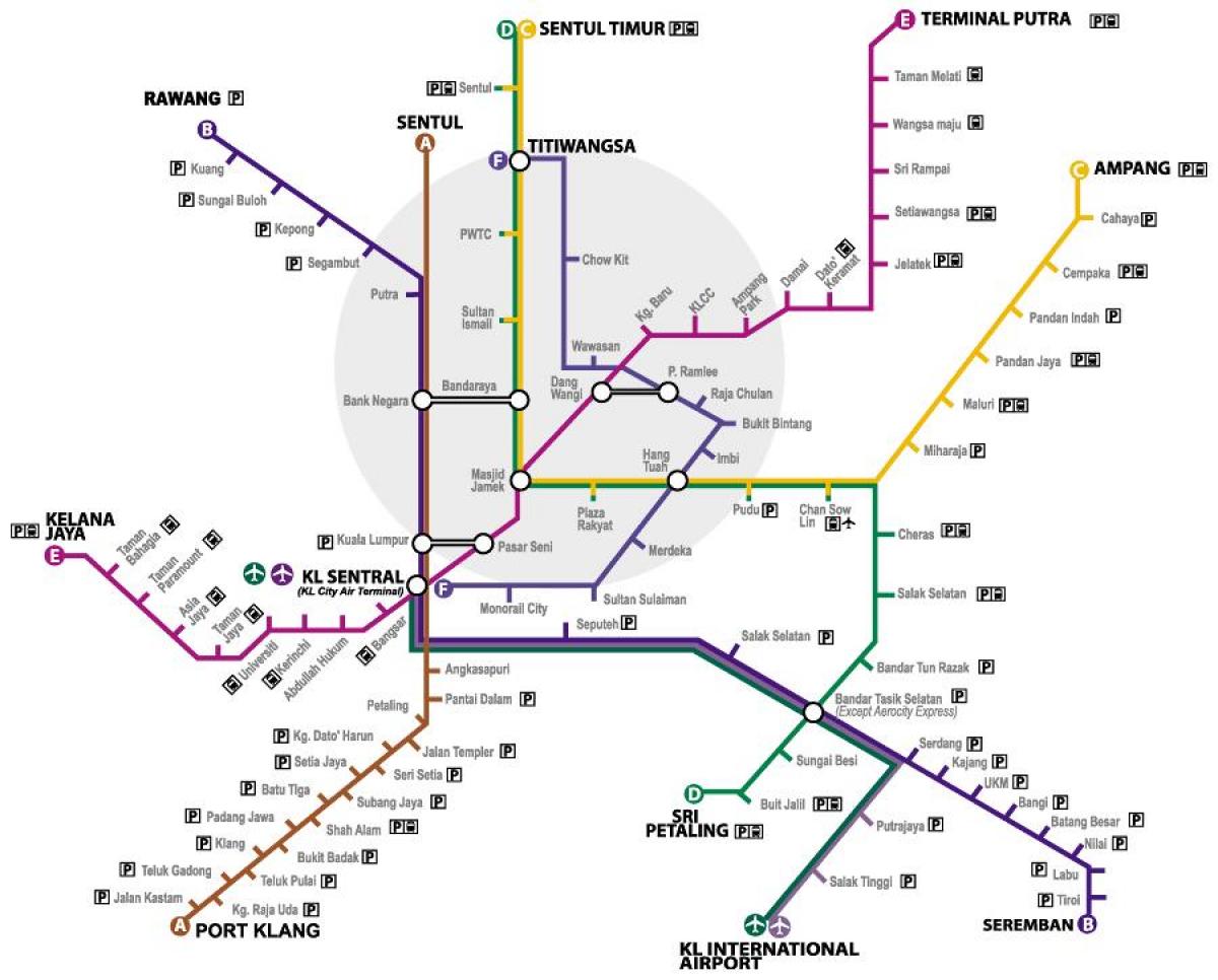 マレーシアの新しい路面電車路線図