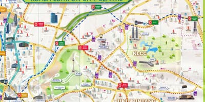 Kl市内の散歩マップ