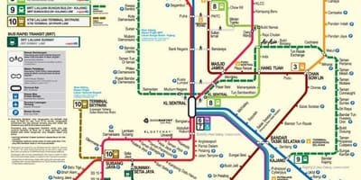 クランバレー鉄道の地図