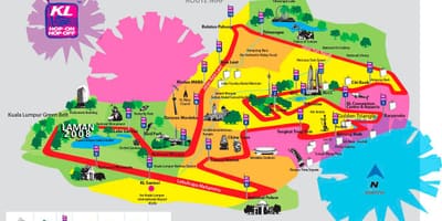 地図のビンタン地区は徒歩
