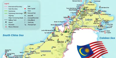 空港マレーシアでの地図