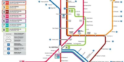 電車路線図マレーシア