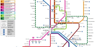 地図電車マレーシア