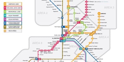 路線図をクアラルンプール