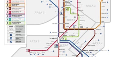 Rapidkl lrt-路線地図