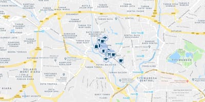 地図jalanイポークアラルンプール