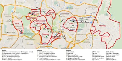 クアラルンプール地図