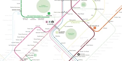 クアラルンプールmrt地図2016年