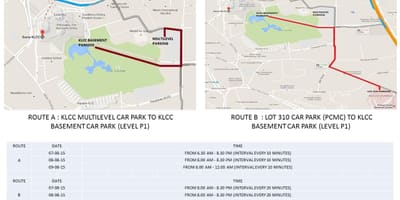 地図klcc駐車場