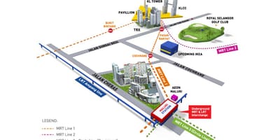 Klcc lrtの駅地図