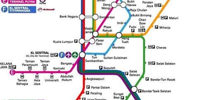 Klia ekspres地図