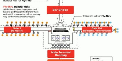 Klia空港ターミナルビルの地図