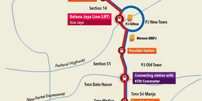 ケラナジャヤlrtの駅地図