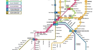 スバングジャヤlrt-路線地図