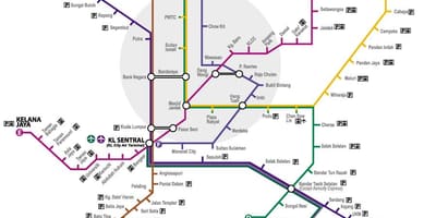 マレーシアの新しい路面電車路線図